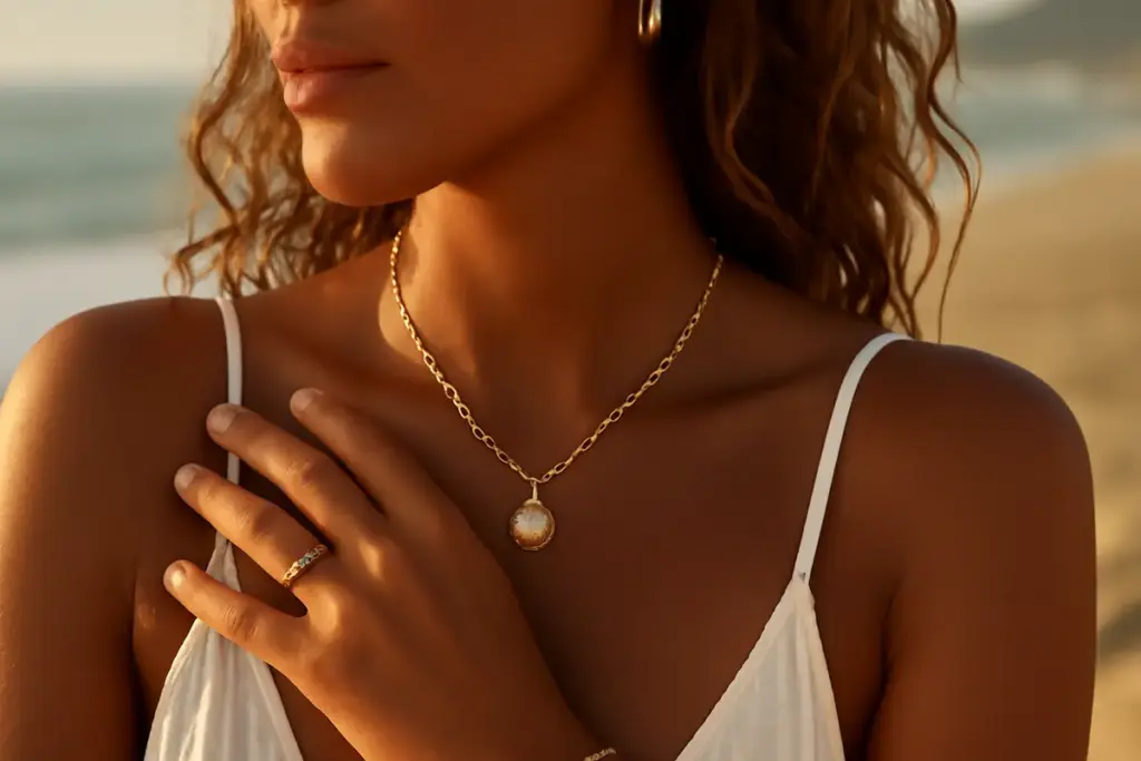 Quali gioielli stanno meglio su pelle abbronzata? Il dettaglio che illumina davvero la tua estate