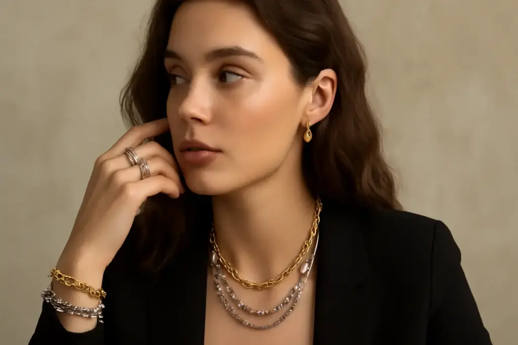 Gioielli multimetallo: perché mixare oro e argento non è più un errore di stile