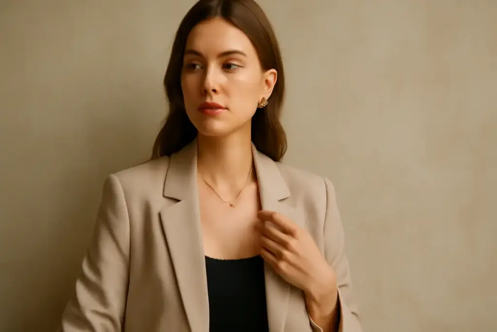 Gioielli minimal chic come abbinarli: la formula che valorizza ogni outfit senza eccessi
